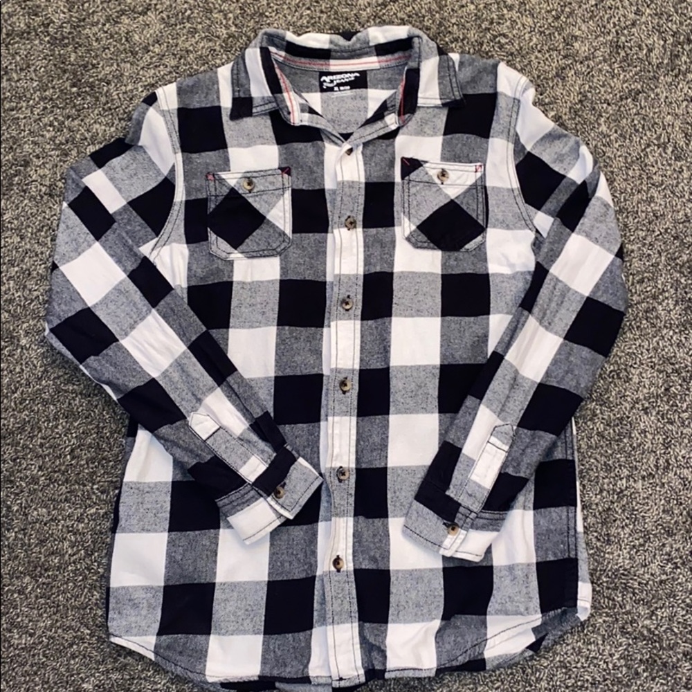 Black and white flannel